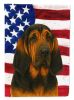 Black and Tan Bloodhound American Flag Garden Flag Mailbox Flag Decorative Yard Flag Banner Outside Patio Artwork Yard Flower Beds, Garden Size