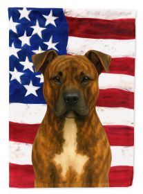 Brindle American Staffordshire Terrier American Flag Garden Flag Mailbox Flag Decorative Yard Flag Banner Outside Patio Artwork Yard Flower Beds
