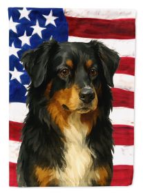Black Australian Shepherd American Flag Garden Flag Mailbox Flag Decorative Yard Flag Banner Outside Patio Artwork Yard Flower Beds, Garden Size