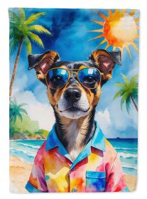 Miniature Pinscher Summer Beach Time Garden Flag Mailbox Flag Decorative Yard Flag Banner Outside Patio Artwork Yard Flower Beds, Garden Size