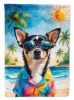 Black and Tan Chihuahua Summer Beach Time Garden Flag Mailbox Flag Decorative Yard Flag Banner Outside Patio Artwork Yard Flower Beds, Garden Size