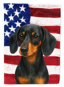 Black and Tan Dachshund American Flag Garden Flag Mailbox Flag Decorative Yard Flag Banner Outside Patio Artwork Yard Flower Beds, Garden Size