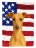 Fawn Italian Greyhound American Flag Garden Flag Mailbox Flag Decorative Yard Flag Banner Outside Patio Artwork Yard Flower Beds, Garden Size