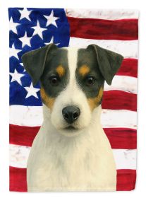 White and Black Jack Russell Terrier American Flag Garden Flag Mailbox Flag Decorative Yard Flag Banner Outside Patio Artwork Yard Flower Beds