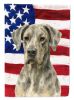 Merle Great Dane American Flag Garden Flag Mailbox Flag Decorative Yard Flag Banner Outside Patio Artwork Yard Flower Beds, Garden Size, Multicolor
