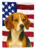 Tri-color Beagle American Flag Garden Flag Mailbox Flag Decorative Yard Flag Banner Outside Patio Artwork Yard Flower Beds, Garden Size, Multicolor