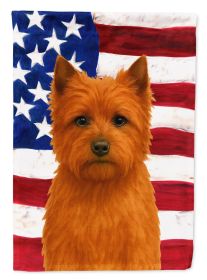 Red Cairn Terrier American Flag Garden Flag Mailbox Flag Decorative Yard Flag Banner Outside Patio Artwork Yard Flower Beds, Garden Size, Multicolor