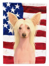 Hairless Palomino Chinese Crested American Flag Garden Flag Mailbox Flag Decorative Yard Flag Banner Outside Patio Artwork Yard Flower Beds