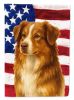 Red Australian Shepherd American Flag Garden Flag Mailbox Flag Decorative Yard Flag Banner Outside Patio Artwork Yard Flower Beds, Garden Size