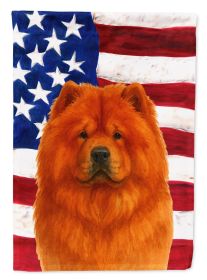 Red Chow Chow American Flag Garden Flag Mailbox Flag Decorative Yard Flag Banner Outside Patio Artwork Yard Flower Beds, Garden Size, Multicolor