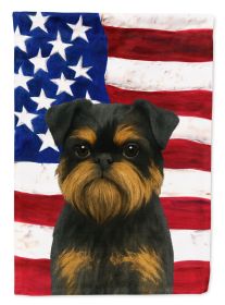 Black and Tan Brussels Griffon American Flag Garden Flag Mailbox Flag Decorative Yard Flag Banner Outside Patio Artwork Yard Flower Beds, Garden Size