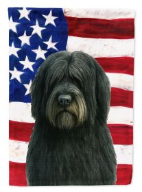 Black Bearded Collie American Flag Garden Flag Mailbox Flag Decorative Yard Flag Banner Outside Patio Artwork Yard Flower Beds, Garden Size