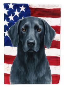 Blue Weimaraner American Flag Garden Flag Mailbox Flag Decorative Yard Flag Banner Outside Patio Artwork Yard Flower Beds, Garden Size, Multicolor