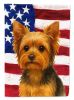 Black and Tan Yorkshire Terrier American Flag Garden Flag Mailbox Flag Decorative Yard Flag Banner Outside Patio Artwork Yard Flower Beds, Garden Size