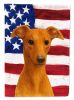Red Whippet American Flag Garden Flag Mailbox Flag Decorative Yard Flag Banner Outside Patio Artwork Yard Flower Beds, Garden Size, Multicolor