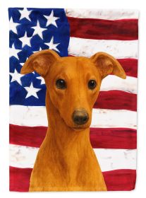Red Whippet American Flag Garden Flag Mailbox Flag Decorative Yard Flag Banner Outside Patio Artwork Yard Flower Beds, Garden Size, Multicolor