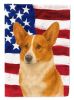 Red Cardigan Welsh Corgi American Flag Garden Flag Mailbox Flag Decorative Yard Flag Banner Outside Patio Artwork Yard Flower Beds, Garden Size