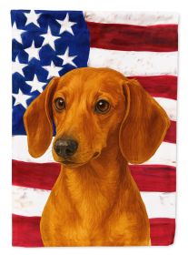 Red Dachshund American Flag Garden Flag Mailbox Flag Decorative Yard Flag Banner Outside Patio Artwork Yard Flower Beds, Garden Size, Multicolor