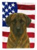 Brindle Anatolian Shepherd Dog American Flag Garden Flag Mailbox Flag Decorative Yard Flag Banner Outside Patio Artwork Yard Flower Beds, Garden Size
