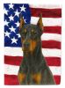 Doberman Pinscher American Flag Garden Flag Mailbox Flag Decorative Yard Flag Banner Outside Patio Artwork Yard Flower Beds, Garden Size, Multicolor