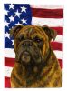 Brindle English Bulldog American Flag Garden Flag Mailbox Flag Decorative Yard Flag Banner Outside Patio Artwork Yard Flower Beds, Garden Size