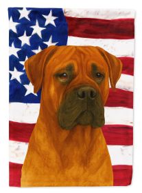 Red Bullmastiff American Flag Garden Flag Mailbox Flag Decorative Yard Flag Banner Outside Patio Artwork Yard Flower Beds, Garden Size, Multicolor