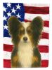 Tri-color Powderpuff Chinese Crested American Flag Garden Flag Mailbox Flag Decorative Yard Flag Banner Outside Patio Artwork Yard Flower Beds