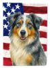 Blue Merle Australian Shepherd American Flag Garden Flag Mailbox Flag Decorative Yard Flag Banner Outside Patio Artwork Yard Flower Beds, Garden Size