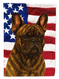 Brindle French Bulldog American Flag Garden Flag Mailbox Flag Decorative Yard Flag Banner Outside Patio Artwork Yard Flower Beds, Garden Size