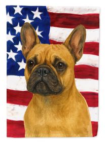 Fawn French Bulldog American Flag Garden Flag Mailbox Flag Decorative Yard Flag Banner Outside Patio Artwork Yard Flower Beds, Garden Size, Multicolor