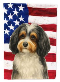 Parti-color Havanese American Flag Garden Flag Mailbox Flag Decorative Yard Flag Banner Outside Patio Artwork Yard Flower Beds, Garden Size