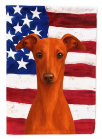 Red Italian Greyhound American Flag Garden Flag Mailbox Flag Decorative Yard Flag Banner Outside Patio Artwork Yard Flower Beds, Garden Size