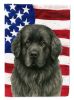 Gray Newfoundland American Flag Garden Flag Mailbox Flag Decorative Yard Flag Banner Outside Patio Artwork Yard Flower Beds, Garden Size, Multicolor