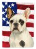 Pied French Bulldog American Flag Garden Flag Mailbox Flag Decorative Yard Flag Banner Outside Patio Artwork Yard Flower Beds, Garden Size, Multicolor