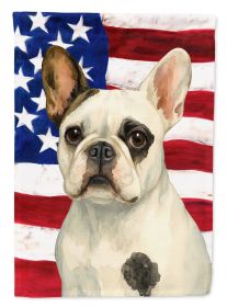 Pied French Bulldog American Flag Garden Flag Mailbox Flag Decorative Yard Flag Banner Outside Patio Artwork Yard Flower Beds, Garden Size, Multicolor