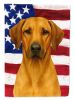 Rhodesian Ridgeback American Flag Garden Flag Mailbox Flag Decorative Yard Flag Banner Outside Patio Artwork Yard Flower Beds, Garden Size, Multicolor
