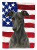 Blue Greyhound American Flag Garden Flag Mailbox Flag Decorative Yard Flag Banner Outside Patio Artwork Yard Flower Beds, Garden Size, Multicolor