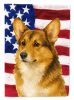 Sable Pembroke Welsh Corgi American Flag Garden Flag Mailbox Flag Decorative Yard Flag Banner Outside Patio Artwork Yard Flower Beds, Garden Size