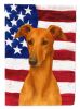 Red Greyhound American Flag Garden Flag Mailbox Flag Decorative Yard Flag Banner Outside Patio Artwork Yard Flower Beds, Garden Size, Multicolor