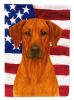 Red Rhodesian Ridgeback American Flag Garden Flag Mailbox Flag Decorative Yard Flag Banner Outside Patio Artwork Yard Flower Beds, Garden Size