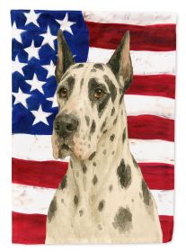 Harlequin Great Dane American Flag Garden Flag Mailbox Flag Decorative Yard Flag Banner Outside Patio Artwork Yard Flower Beds, Garden Size