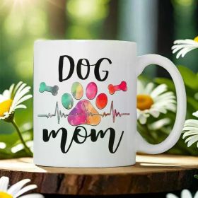 Insulated Ceramic Dog Mommy Coffee Mug Is Reusable, Versatile, And an Ideal Gift for Hand-