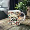 1pc_Dogs Life ceramic cup 11 ounces, coffee/tea/wine glass, suitable for Valentine's Day, birthdays, home decor, holiday