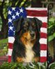 Black Australian Shepherd American Flag Garden Flag Mailbox Flag Decorative Yard Flag Banner Outside Patio Artwork Yard Flower Beds, Garden Size