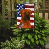Red Bullmastiff American Flag Garden Flag Mailbox Flag Decorative Yard Flag Banner Outside Patio Artwork Yard Flower Beds, Garden Size, Multicolor