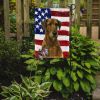 Brindle Irish Wolfhound American Flag Garden Flag Mailbox Flag Decorative Yard Flag Banner Outside Patio Artwork Yard Flower Beds, Garden Size