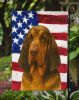 Liver and Tan Bloodhound American Flag Garden Flag Mailbox Flag Decorative Yard Flag Banner Outside Patio Artwork Yard Flower Beds, Garden Size