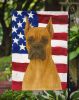 Fawn Cropped Boxer American Flag Garden Flag Mailbox Flag Decorative Yard Flag Banner Outside Patio Artwork Yard Flower Beds, Garden Size, Multicolor