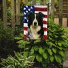 Border Collie American Flag Garden Flag Mailbox Flag Decorative Yard Flag Banner Outside Patio Artwork Yard Flower Beds, Garden Size, Multicolor