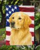 Light Golden Retriever American Flag Garden Flag Mailbox Flag Decorative Yard Flag Banner Outside Patio Artwork Yard Flower Beds, Garden Size